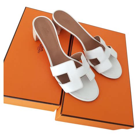 hermes off white|white heels Hermes.